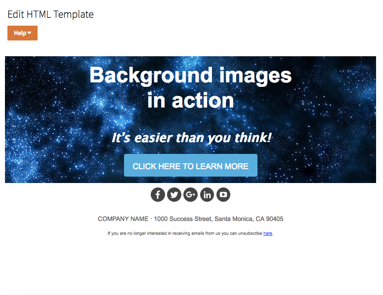 Create Email Template With Background Image Cyfervoid Com