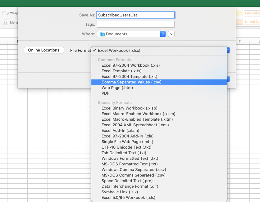 Mailchimp Import Csv Template